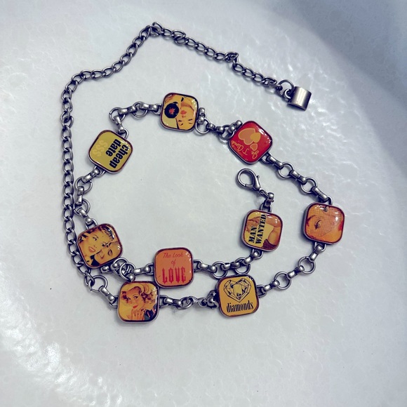 Enamel Charm Chain Belt - Picture 1 of 3